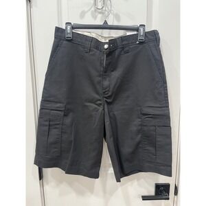 Dickies Flex Black Cargo Shorts Men's Size 32 Relaxed Fit Workwear Utility